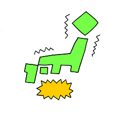 南海トラフ地震のイラスト